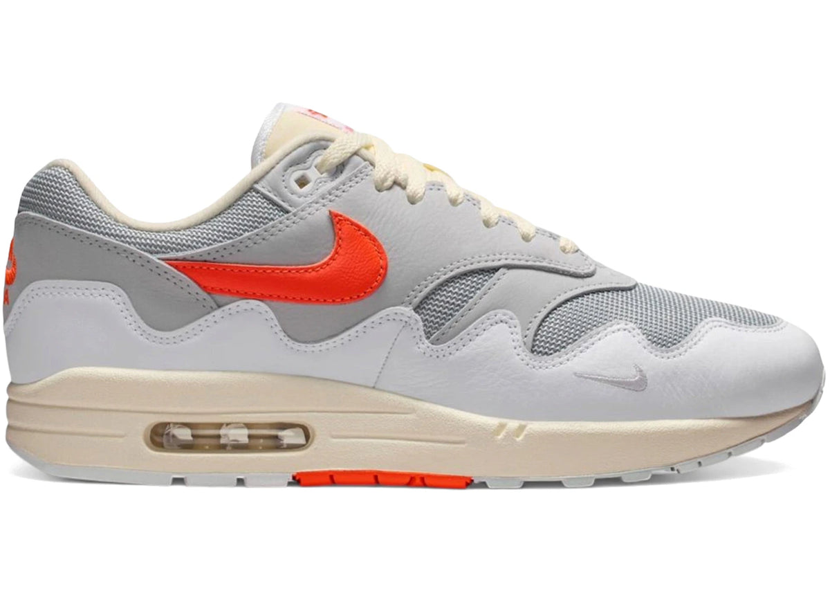 Nike Air Max 1 Patta Waves White Hyper Crimson (With Bracelet)