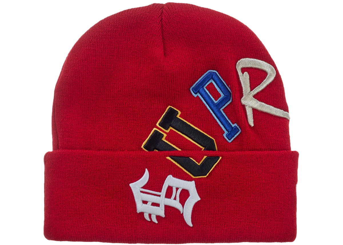 Supreme New Era Arc Beanie Red