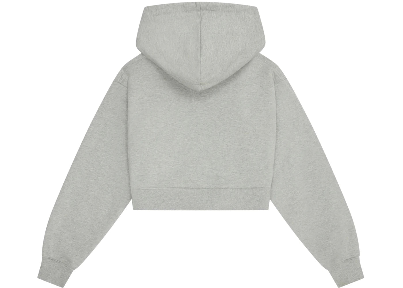 Broken Planet Women's Basics Cropped Zip-Up Hoodie Heather Grey