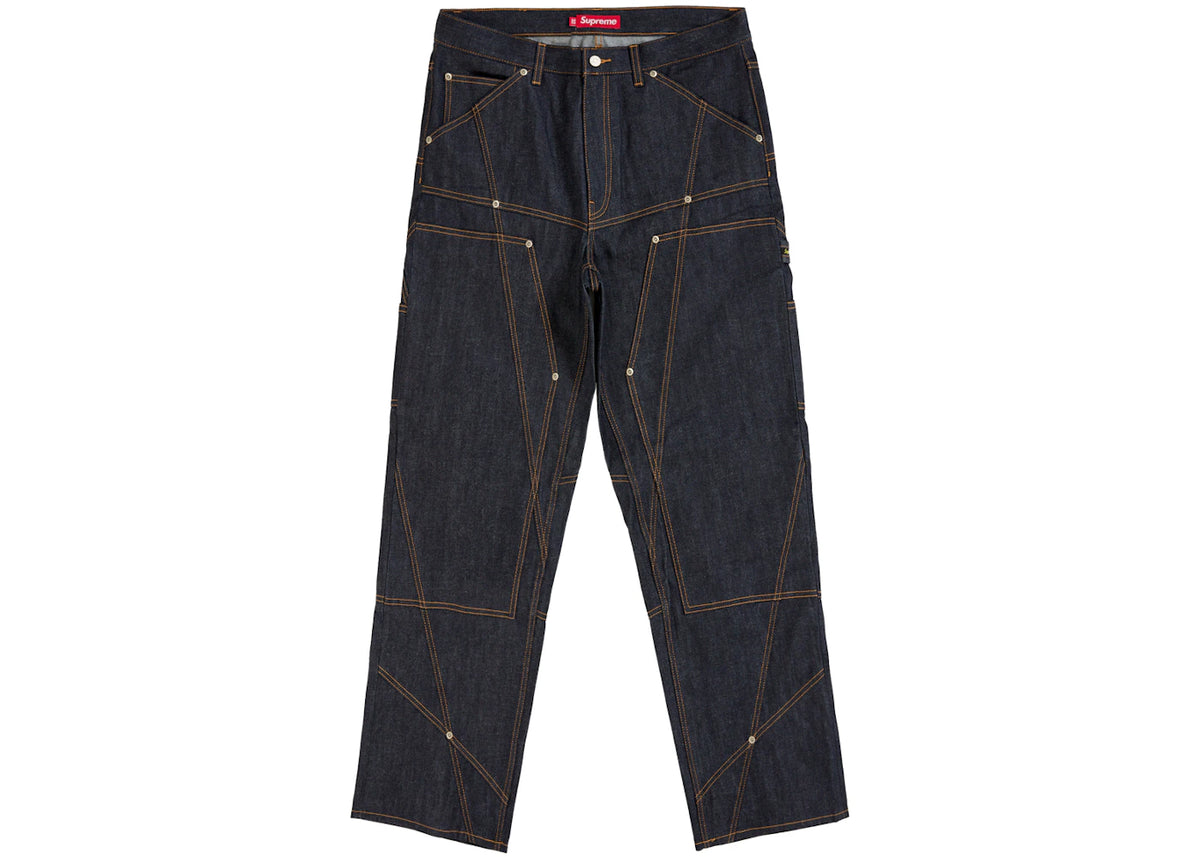 Supreme Paneled Double Knee Painter Pant Rigid Indigo