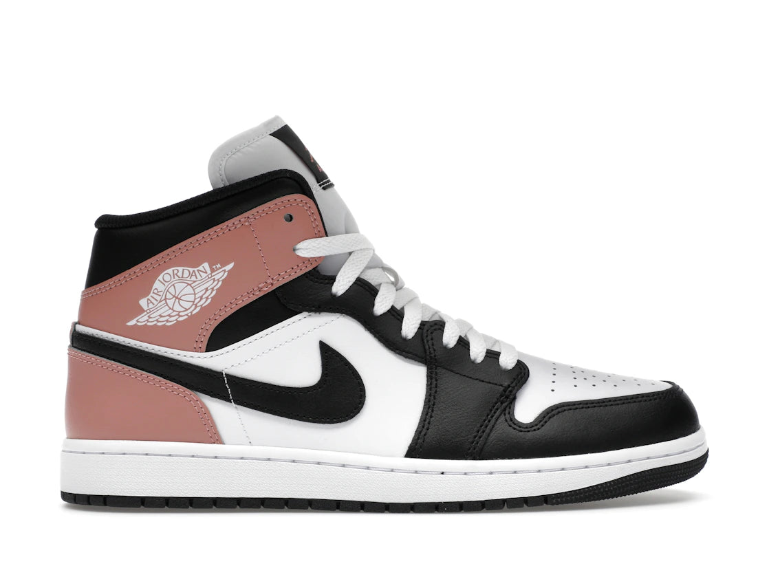 Jordan 1 Mid White Rust Pink Black