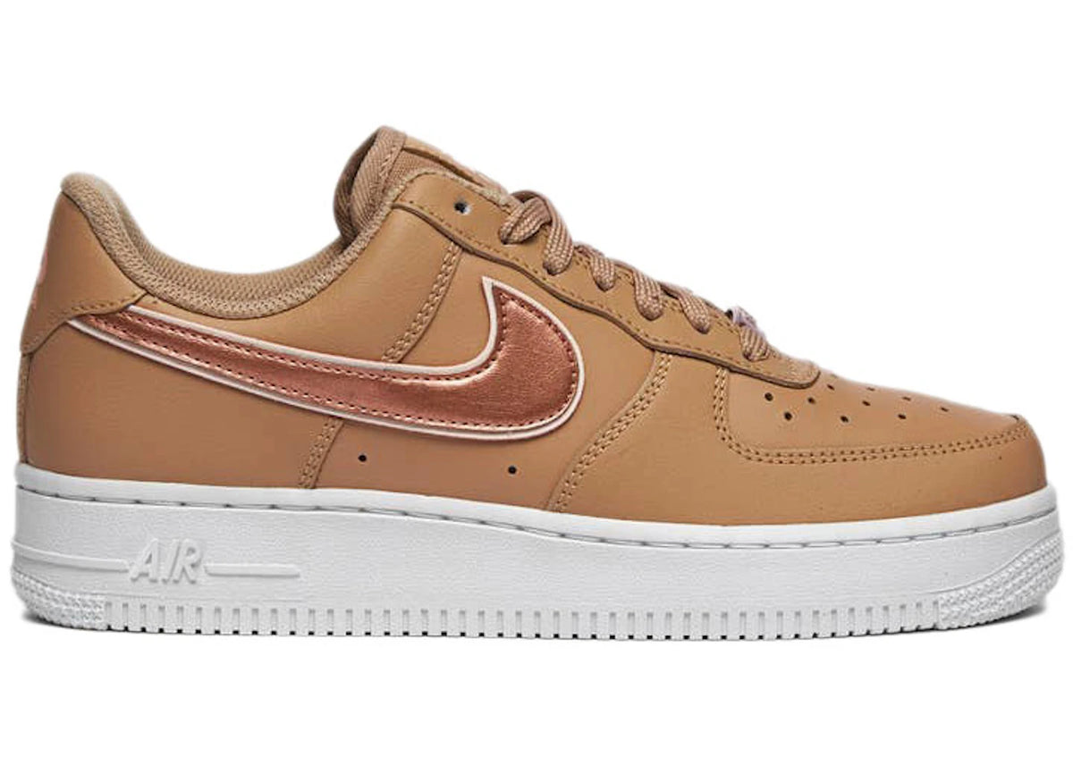 Nike Air Force 1 '07 Tan Metallic Rose Gold (Women's)