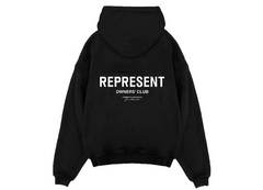 Represent Owners Club Zip Hoodie Black