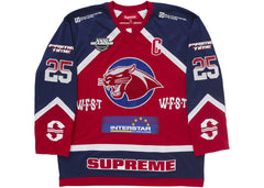 Supreme Rhinestone Hockey Jersey Red