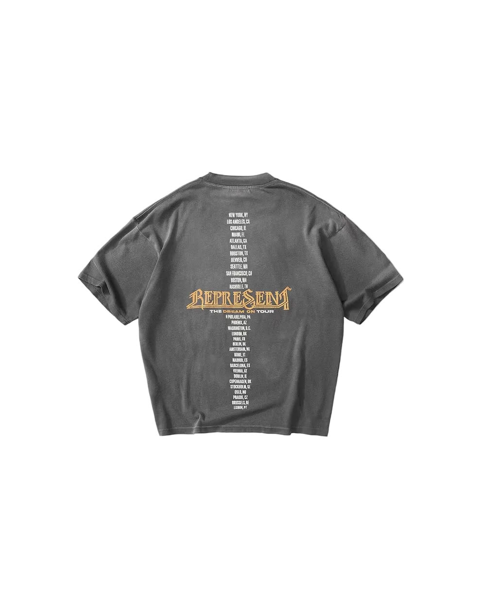 Represent Golden Tour T-Shirt Sun Fade Grey