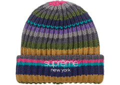 Supreme Classic Logo Chunky Ribbed Beanie (FW26) Multicolor