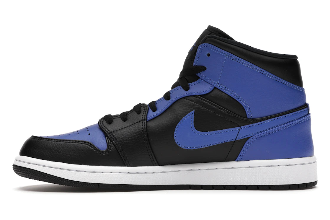 Jordan 1 Mid Hyper Royal Tumbled Leather