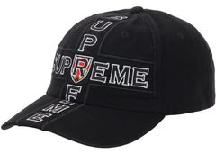 Supreme Cross 6-Panel Cap Black