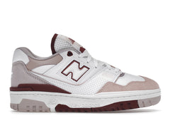 New Balance 550 White Scarlet (Women's)