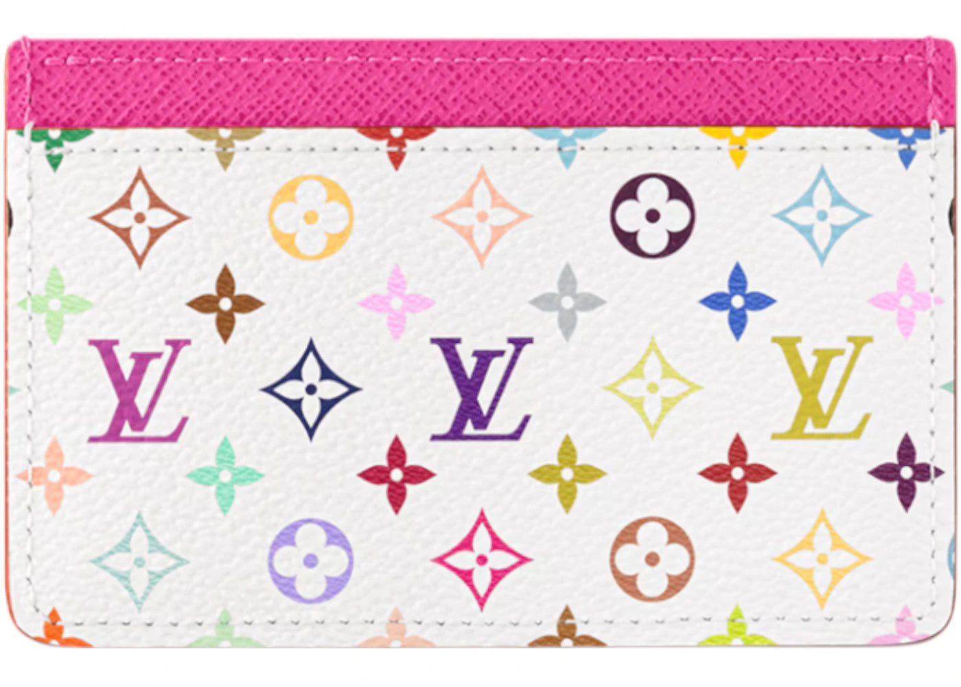 Louis Vuitton x Takashi Murakami Card Holder White Multicolored
