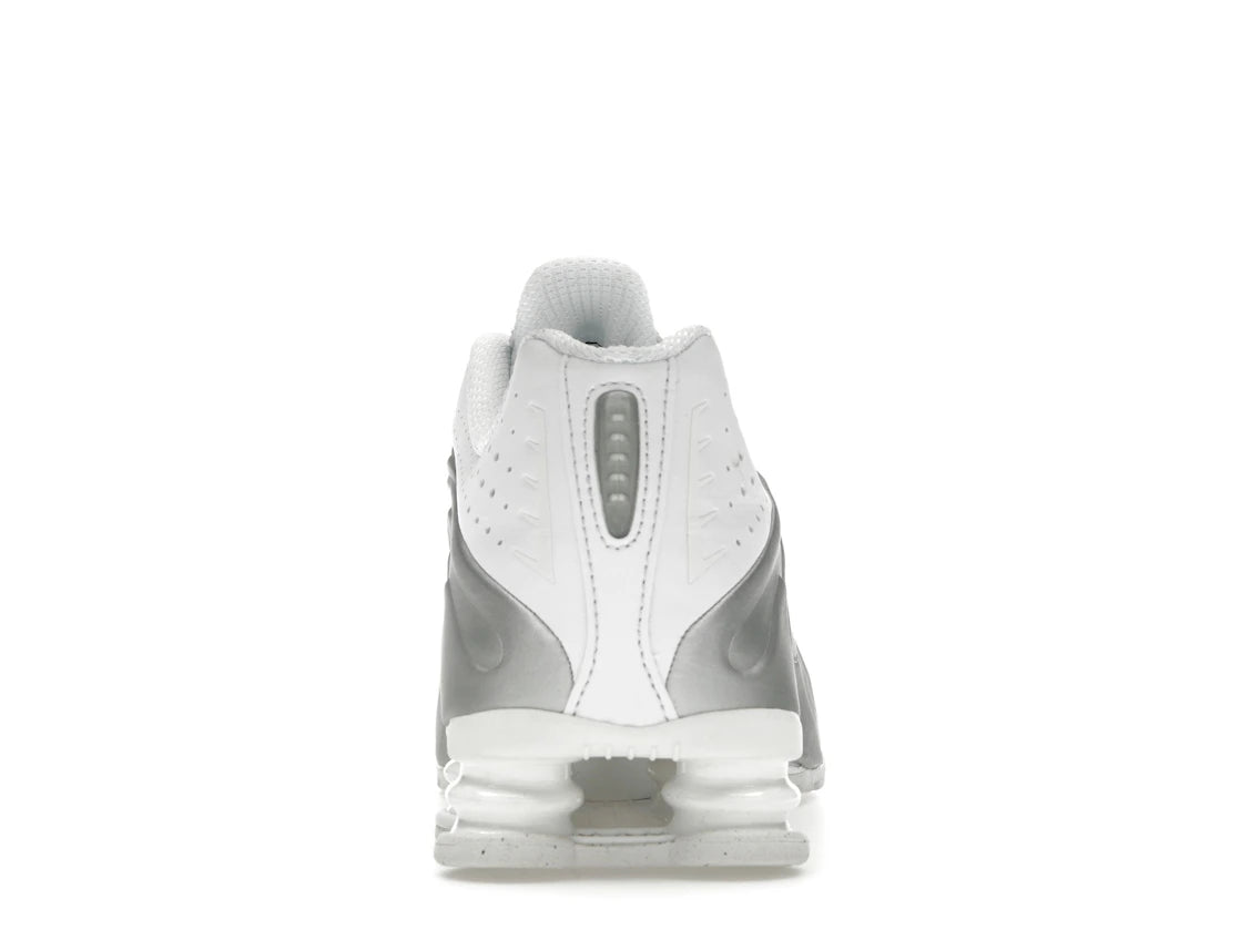 Nike Shox R4 White Bright Crimson Metallic Silver
