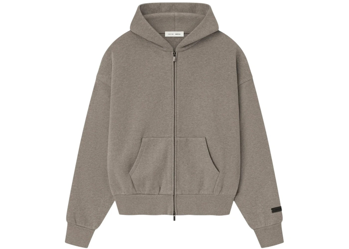 Fear of God Essentials Classic Fleece Zip-Up Hoodie Homestead Heather