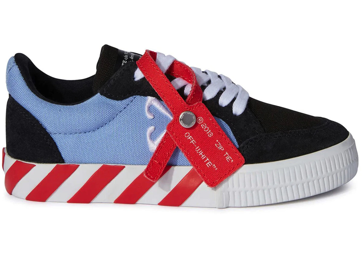 OFF-WHITE Vulc Low Black Light Blue (Kid's)