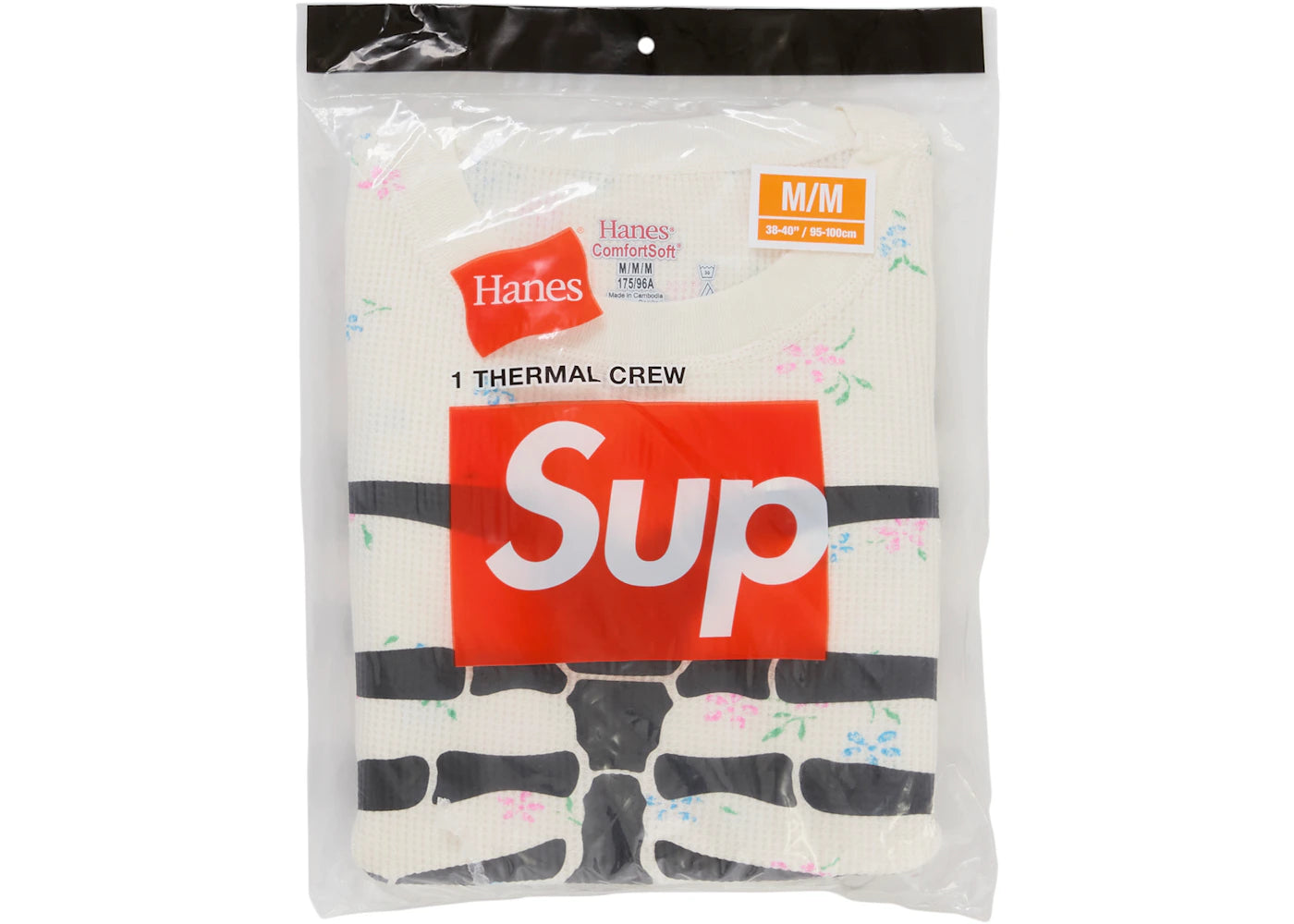 Supreme Hanes Bones Thermal Crew FW26 (1 Pack) Floral