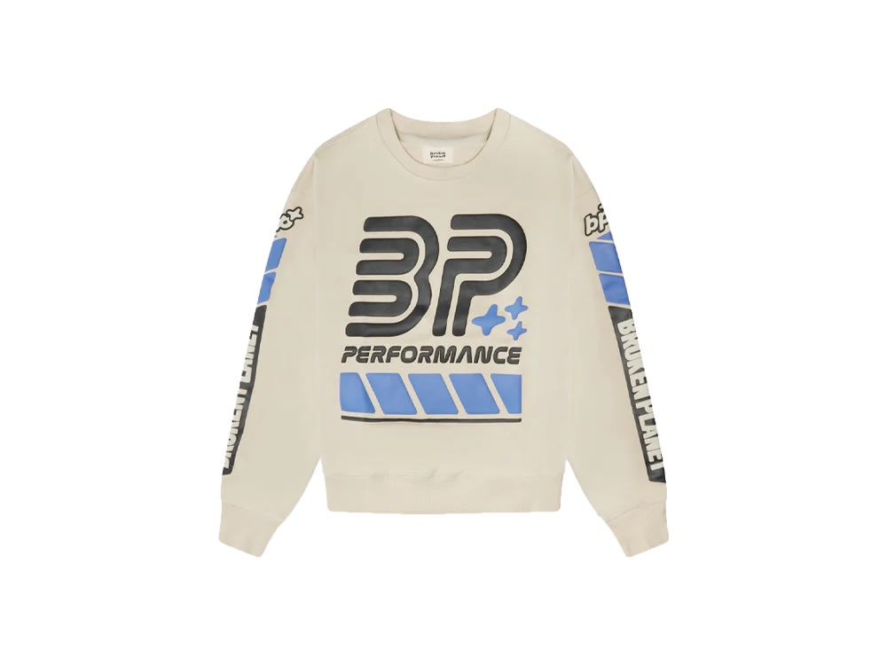 Broken Planet Performance Bone White Crewneck
