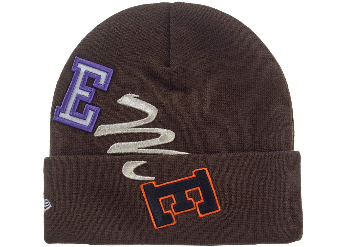 Supreme New Era Arc Beanie Brown
