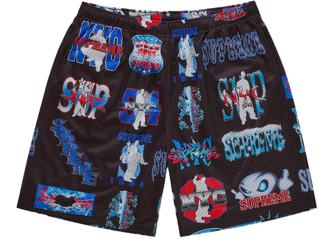 Supreme Flash Mesh Short Black