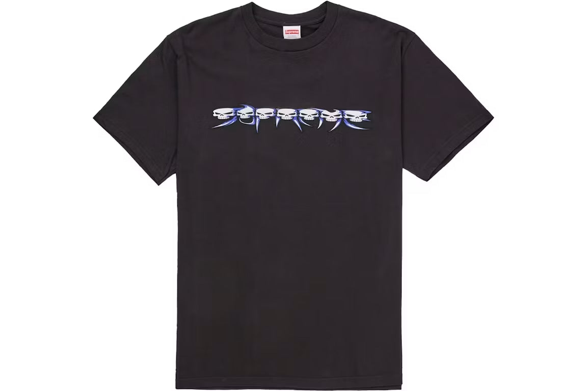 Supreme Skulls Spellout Tee Black