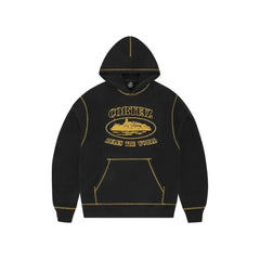Corteiz Alcatraz Contrast Hoodie Black/Yellow