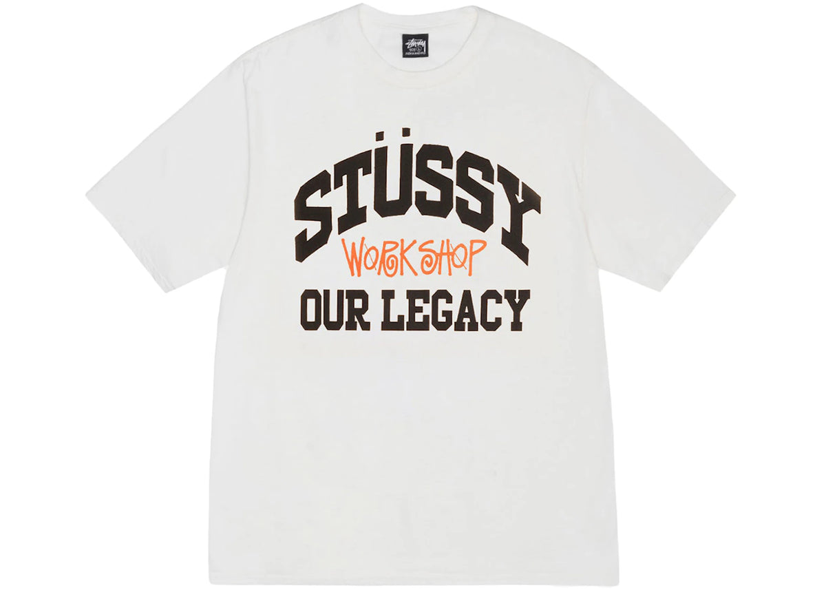 Stussy x Our Legacy Work Shop Collegiate Pigment Dyed Tee Natural