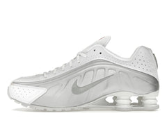 Nike Shox R4 White Bright Crimson Metallic Silver