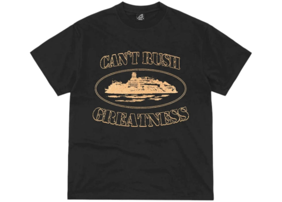 Corteiz x Cental Cee Can't Rush Greatness Tee Black