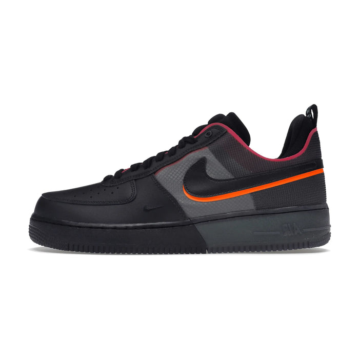 Nike Air Force 1 React Black Black Team Orange Pink Prime