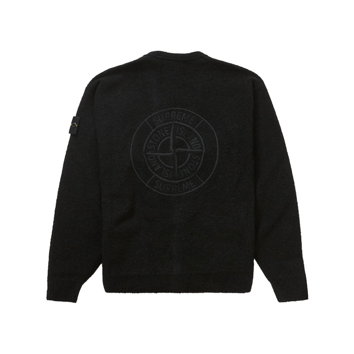 Supreme Stone Island Bouclé Cardigan Black