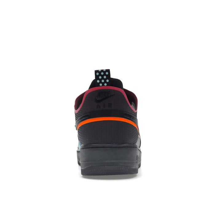 Nike Air Force 1 React Black Black Team Orange Pink Prime