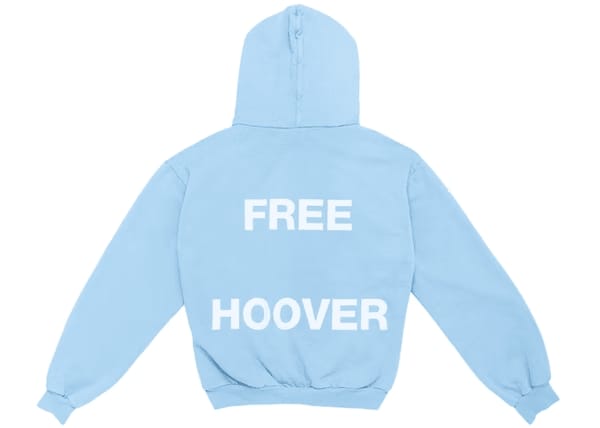 Kanye West & Drake Free Hoover Hoodie Light Blue