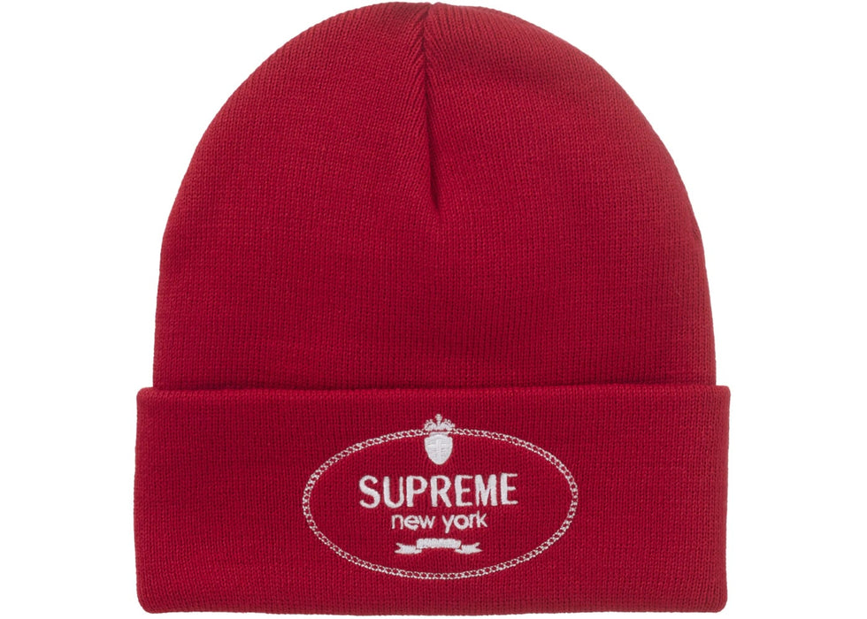 Supreme Crest Beanie Red