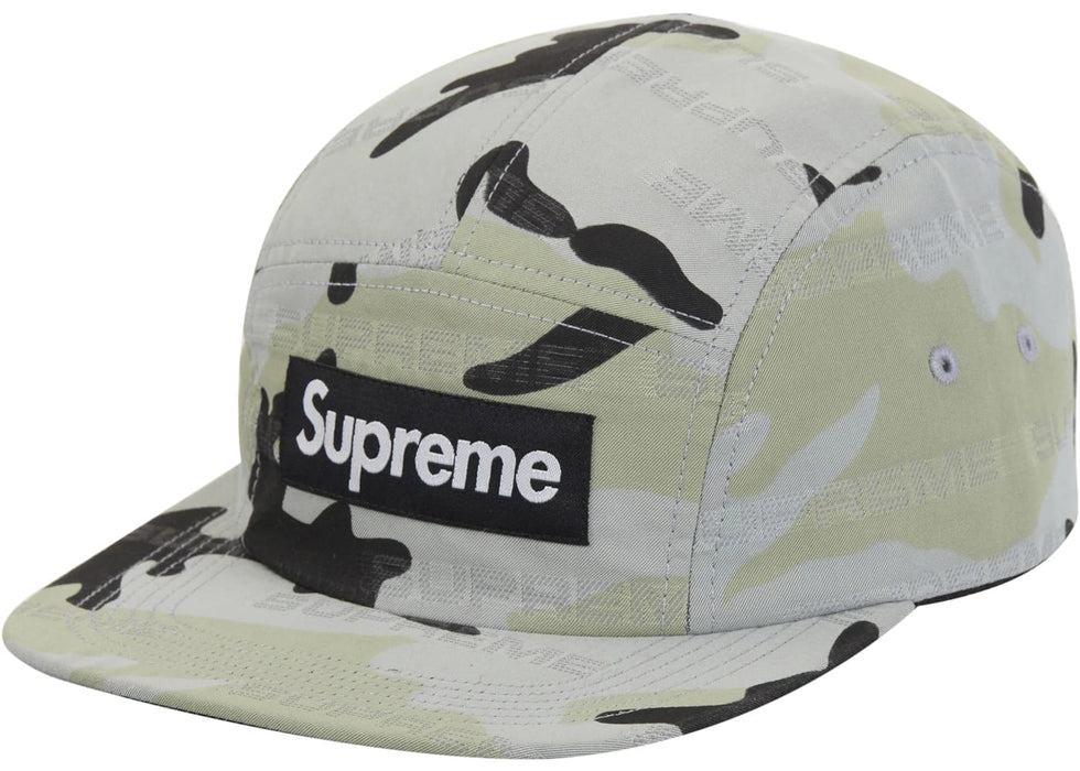 Supreme Reflective Jacquard Camp Cap Arctic Woodland Camo