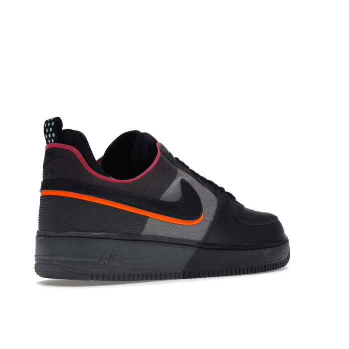 Nike Air Force 1 React Black Black Team Orange Pink Prime