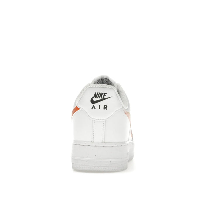 Nike Air Force 1 Low '07 Spray Paint Swoosh White Safety Orange