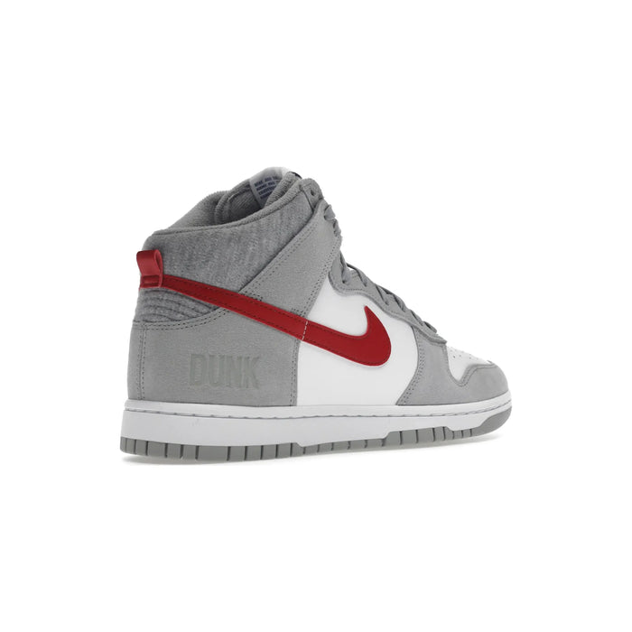 Nike Dunk High Light Smoke Grey Gym Red