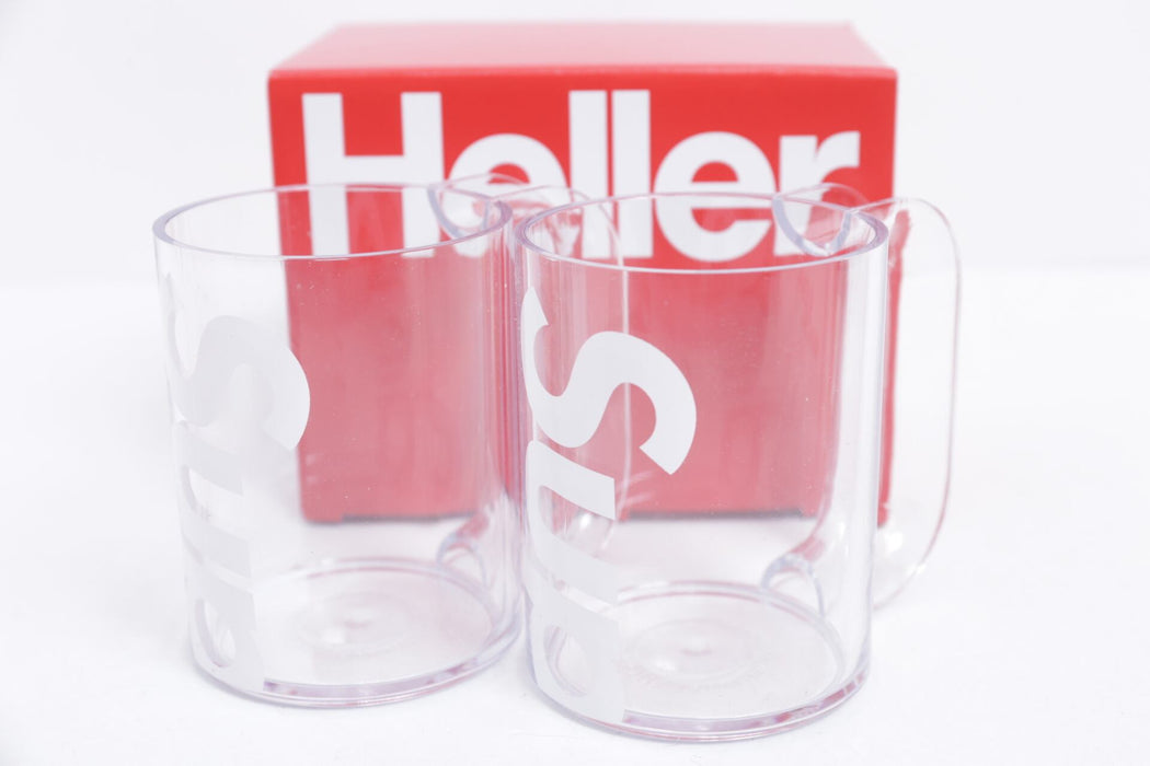 Supreme Heller Mugs (Set of 2) Clear