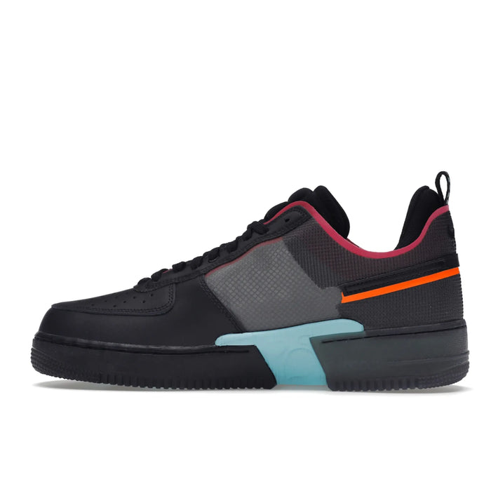 Nike Air Force 1 React Black Black Team Orange Pink Prime
