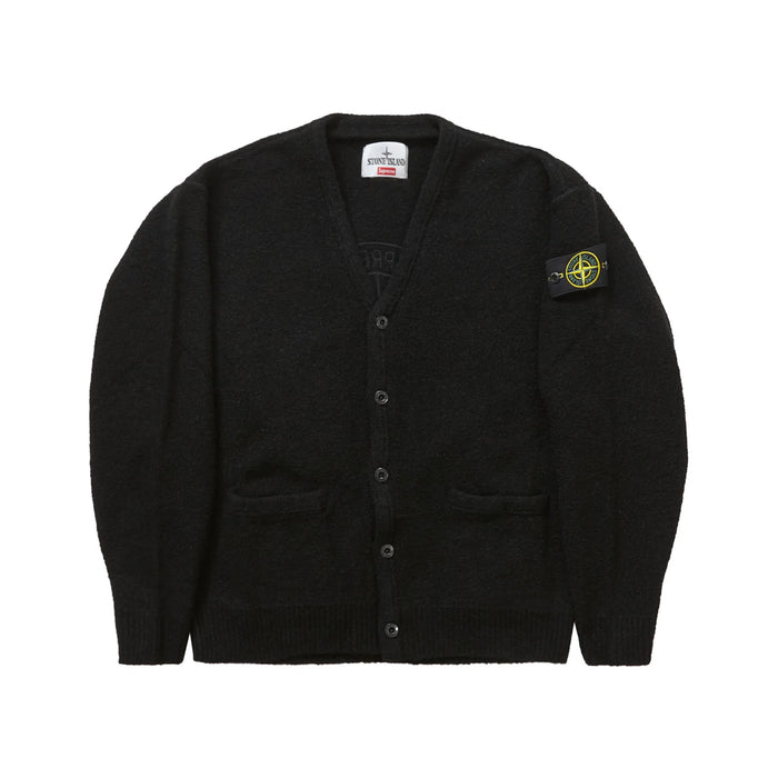 Supreme Stone Island Bouclé Cardigan Black