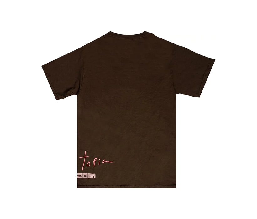 Travis Scott Utopia All Seeing Hands Tee Brown