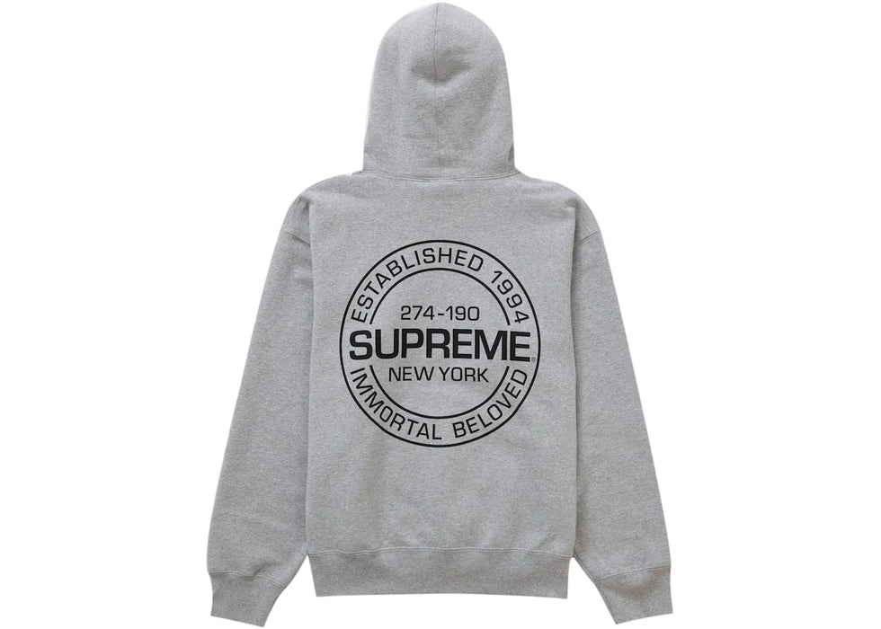 Supreme Immortal Hooded Sweatshirt Heather Grey