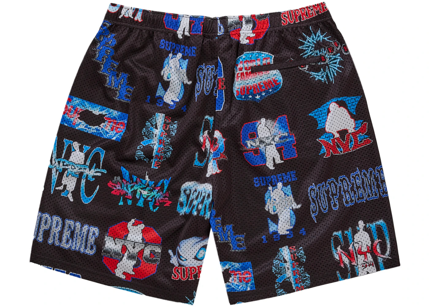 Supreme Flash Mesh Short Black