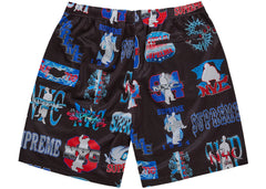 Supreme Flash Mesh Short Black