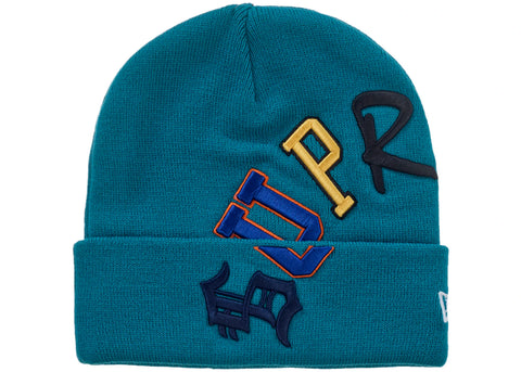 Supreme New Era Arc Beanie Teal