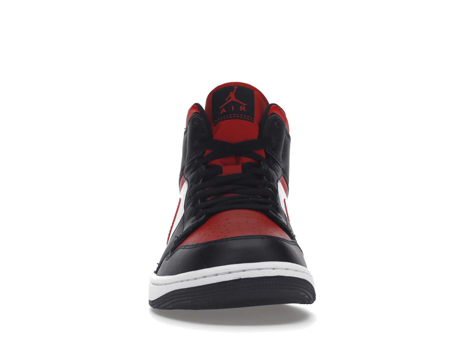 Jordan 1 Mid White Black Red (2022)