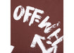 OFF-WHITE Skate Fit Paint Script T-Shirt Burgundy