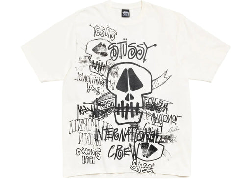 Stussy Skulls Pigment Dyed Tee Natural