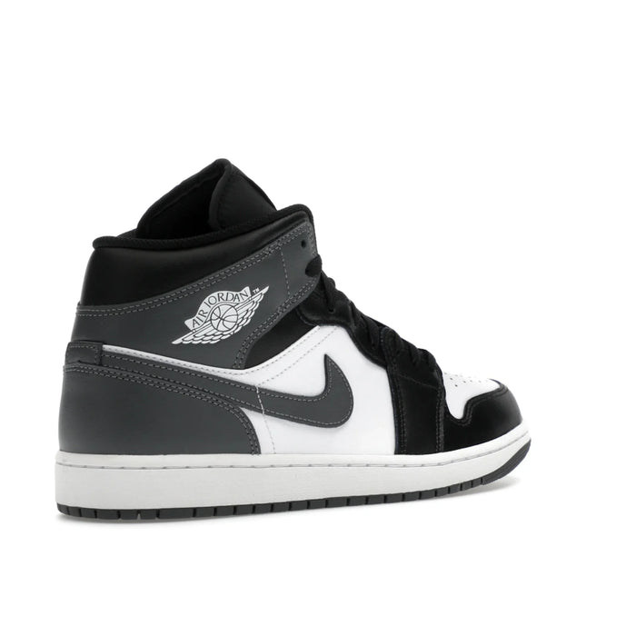 Jordan 1 Mid Black White Iron Grey