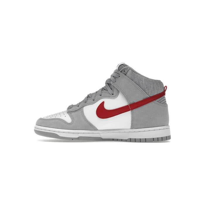 Nike Dunk High Light Smoke Grey Gym Red
