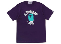 BAPE Graffiti College Tee Purple