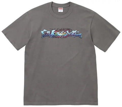 Supreme Tag Tee Charcoal